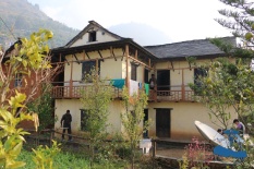 A traditional Nepali house in the country. We would stay here for the night.